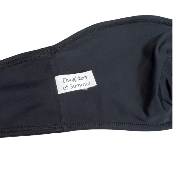 NWOT Daughters of Summer Black Adjustable Bikini Top - Size XS - Picture 6 of 6